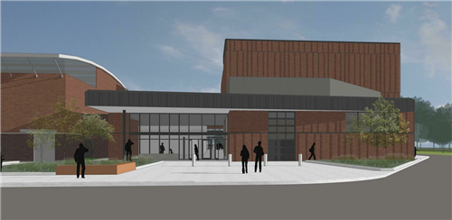 North View Rendering of Auditorium 